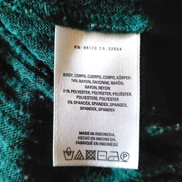 Anthropologie Saturday Sunday Green Rib Knit Sweater Cowl Neck Size XS/S - Picture 8 of 11